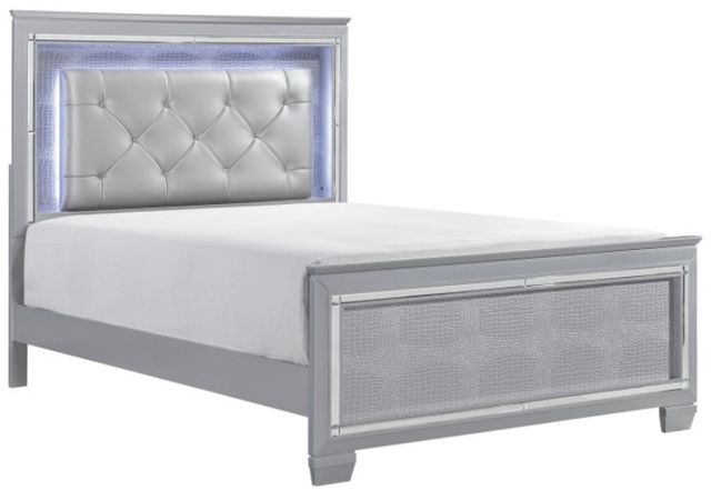 Homelegance® Allura 4-Piece Silver Queen Panel Bedroom Set-1