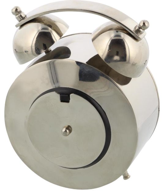 Deco Marche Silver Bell Style Clock-2