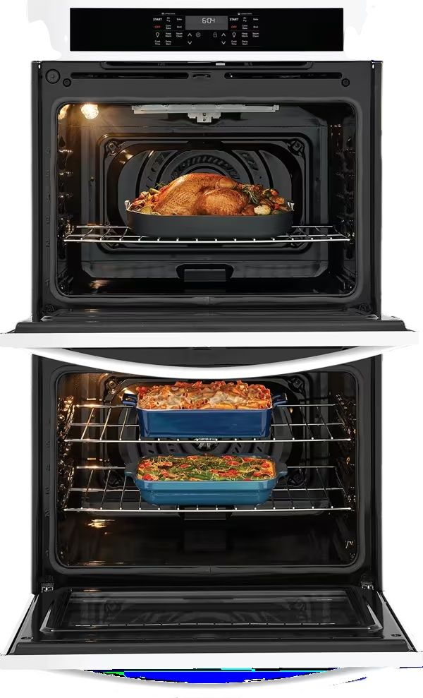 Frigidaire® 30” White Electric Double Wall Oven with Air Fry-3