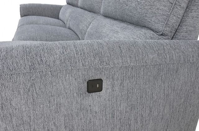 Furniture of America® Brande Gray Power Reclining Sectional with Right Chaise-2