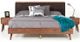 VIG Furniture Modrest Marshall Brown/Walnut Eastern King Panel Bed-1