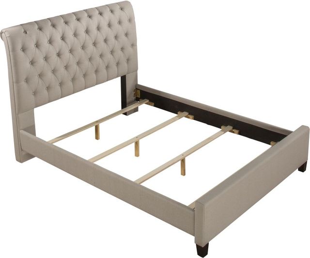HH2 Home Napleton Dove Gray California King Upholstered Bed-0