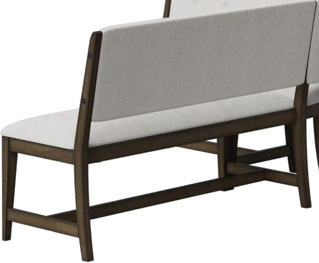 Bernards Dorval Brown/Gray Bench with Back-2