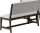 Bernards Dorval Brown/Gray Bench with Back-2