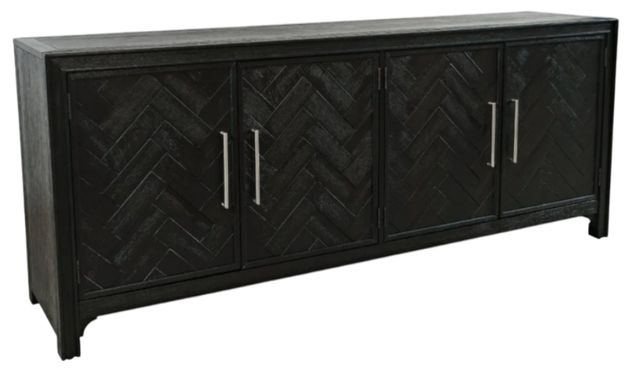 Jofran Inc. Gramercy Noir 4-Door Accent Cabinet-0