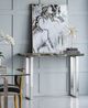 A & B Home 2-Piece Black/Gold/White Marbled Panel Set-1