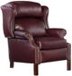 Bradington-Young Chippendale Burgundy Manual Recliner-0
