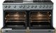 Viking® 5 Series 60" Novembery Sky Pro Style Dual Fuel (NG) Range with Brushed Brass Trim-1