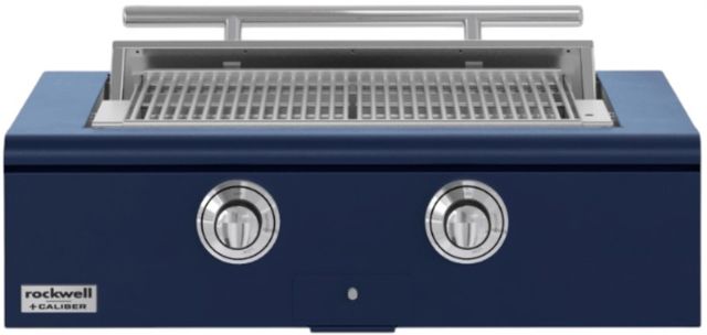 Caliber™ Rockwell 2-Burner Cobalt Built-In Natural Gas Grill with Polished Chrome Hardware-0