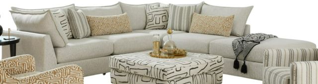 Fusion Furniture Durango Pewter 5-Piece Gray Modular Sectional-0