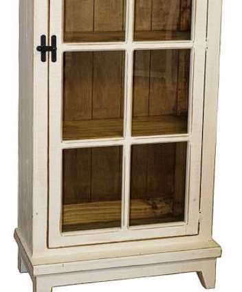 Million Dollar Rustic White Single Door Cabinet-2