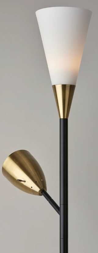 Adesso® Dixon White Combo Torchiere-2