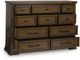Signature Design by Ashley® Taffenbrook Medium Brown Dresser-1