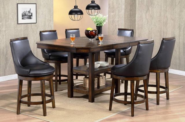 Urban Styles Furniture New Haven Brown Counter Height Table-1