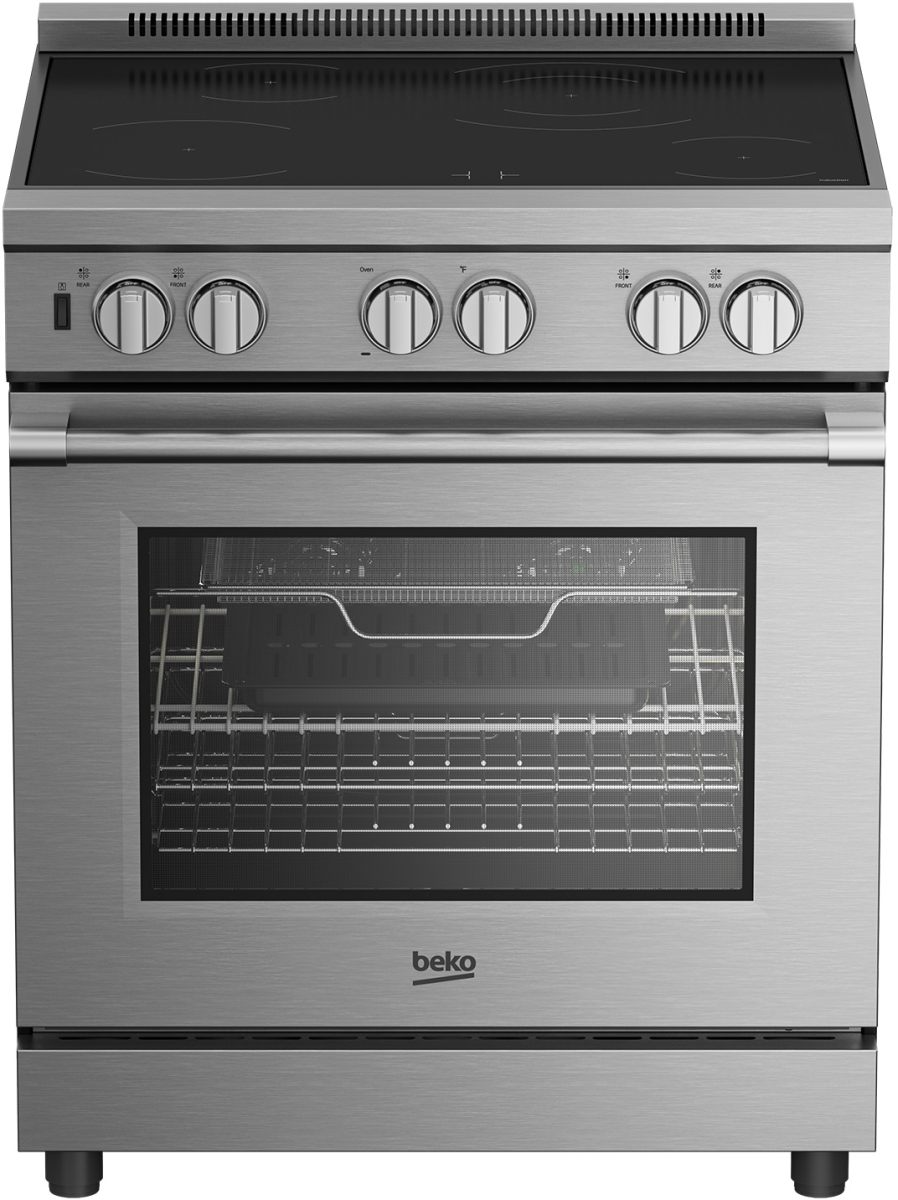 Beko 30 Stainless Steel Freestanding Induction Range University Electric