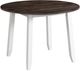 Intercon Kona Gray Drop Leaf Table with White Base-0