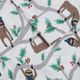 Olliix by True North by Sleep Philosophy Cozy Flannel Multicolor Sloth Twin Cotton Printed Sheet Set-1