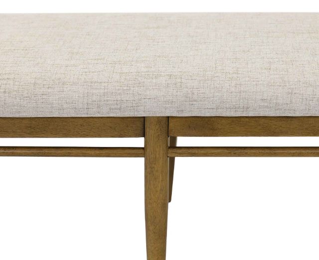 Martin Furniture Lachlan Beige/Warm Sienna Brown Dining Bench-2