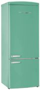 Unique® Appliances Classic Retro 28" 17 Cu. Ft. Ocean Mist Turquoise Counter Depth Bottom Freezer Refrigerator-0