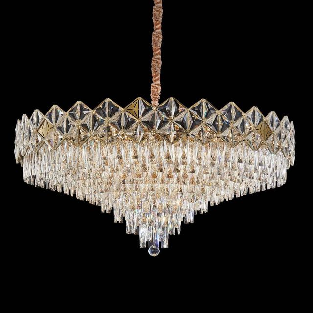 Michael Amini® Regalia Clear/Gold 28-Light Chandelier-4