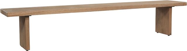 Moe's Home Collection Koshi Sandblasted Amber Oak Bench-0