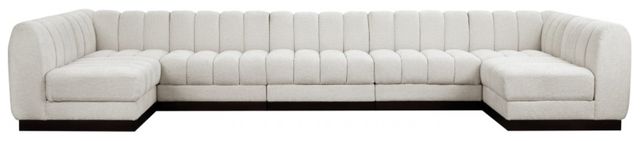 Meridian Furniture Quinn 7-Piece Cream Modular Sectional-1