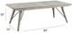 Intercon Modern Rustic Weathered White Trestle Dining Table-2