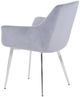 Jofran Inc. Urban Archive Stella Platinum Upholstered Dining Arm Chair-3