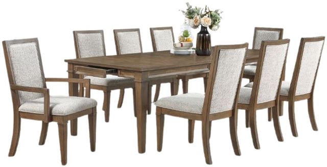 New Classic® Home Furnishings Mariana 9-Piece Vintage Mocha Dining Set-0