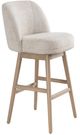 Armen Living Sadie Ancient Stone/Weathered Wood Swivel Counter Stool-0