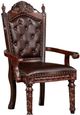 Furniture of America® Canyonville 2-Piece Brown Cherry/Dark Brown Dining Arm Chair Set-0