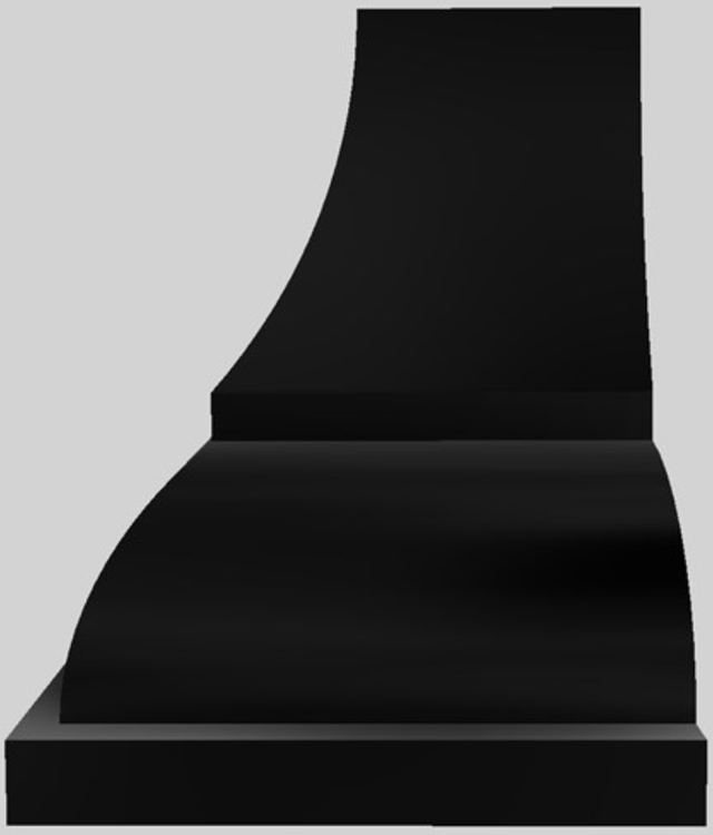 Vent-A-Hood® Designer Series 54" Black Wall Mounted Range Hood-3