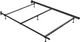 Rize Home Deluxe Adjustable Bed Frame with Spin Glides and 5 Legs-0