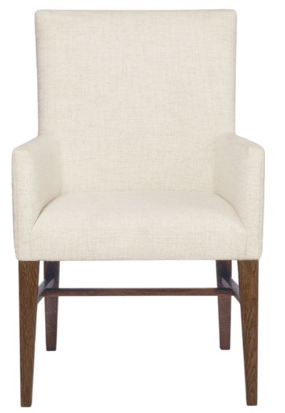 Hooker® Furniture Driftwood Lovegood Bisque/Worn Saddle Upholstered Dining Arm Chair-1