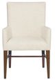 Hooker® Furniture Driftwood Lovegood Bisque/Worn Saddle Upholstered Dining Arm Chair-1