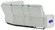 Global Furniture USA U8611 3-Piece Blanched Silver Manual Reclining Curved Sectional with LED-4