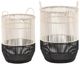 A & B Home 2-Piece Black/White Baskets-0