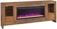 aspenhome® Sandro Brushed Bourbon 80'' Fireplace Entertainment Wall-2