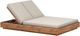 Four Hands Kinta Fabric/Wooden Outdoor Double Chaise-0