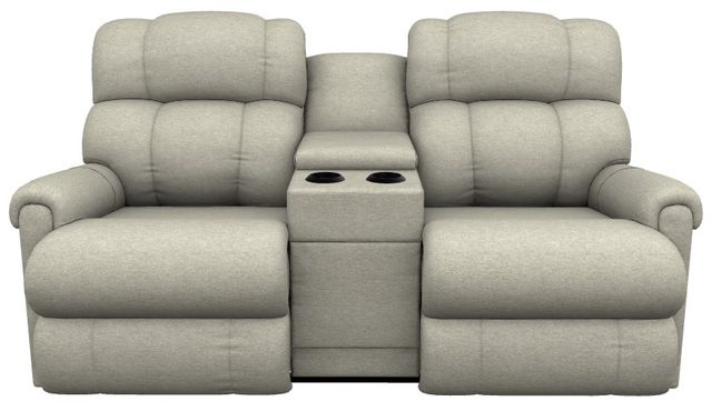 La-Z-Boy® Pinnacle Antique Power Wall Reclining Loveseat with Console and Headrest-1