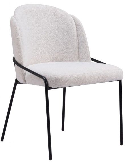Zuo® Modern Jambi Ivory/Black Dining Side Chair-0