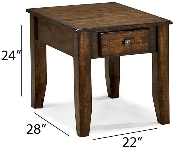 Intercon Kona Raisin End Table-1