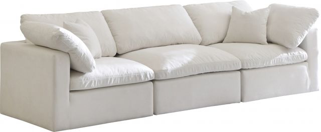 Meridian Furniture Plush 3-Piece Cream Modular Sectional-0