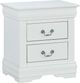 Crown Mark Louis Philip White 2-Drawer Nightstand-0