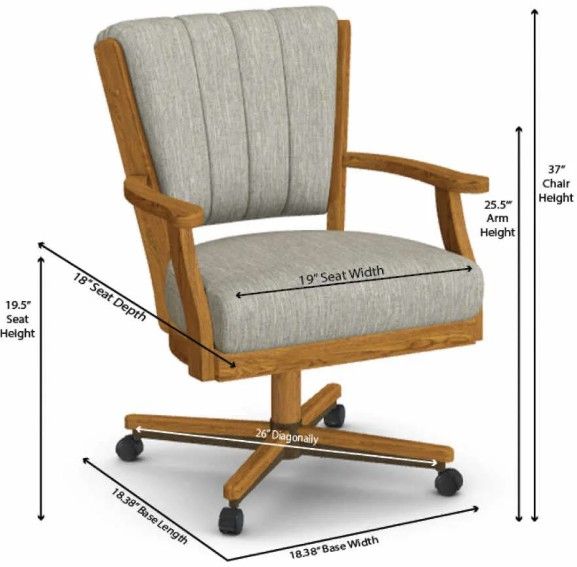 Chromcraft Customizable Cameron Dining Chair-2