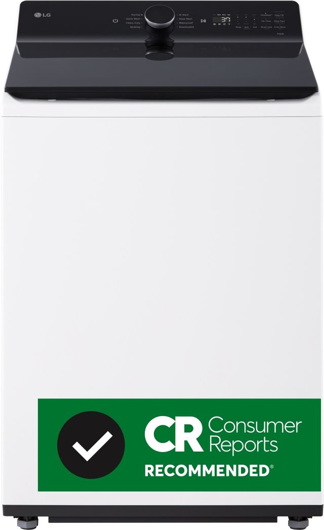 LG 5.3 Cu. Ft. Alpine White Agitator Top Load Washer with EasyUnload™ & AI Sensing-2