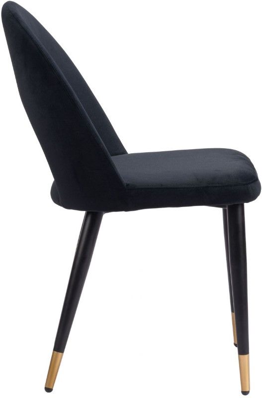 Zuo® Modern Menlo Black/Gold Dining Side Chair Set-2