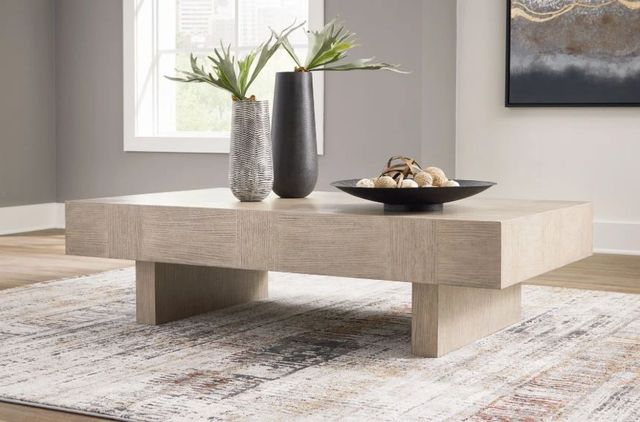 Signature Design by Ashley® Jorlaina Light Grayish Brown Rectangular Cocktail Table-4