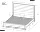 International Furniture Direct Dark Teak Black Eastern King Panel Bed-2