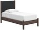 Signature Design by Ashley® Pamytta Brown Twin Upholstered Panel Platform Bed-0